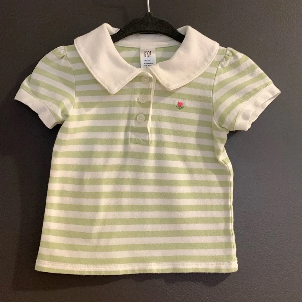 Gap striped shirt size 3-6 months